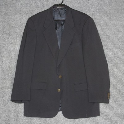Mc Vicar Howard Blazer Mens 42R Black Wool Ascot Jacket Formal Workwear