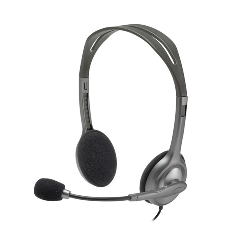 Logitech H111 Binaural Head-Band Headset Grey - Image 17