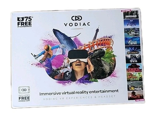 VODIAC PRO Smart Phone VR Headset Immersive Virtual Reality Kit White WKVOD-05