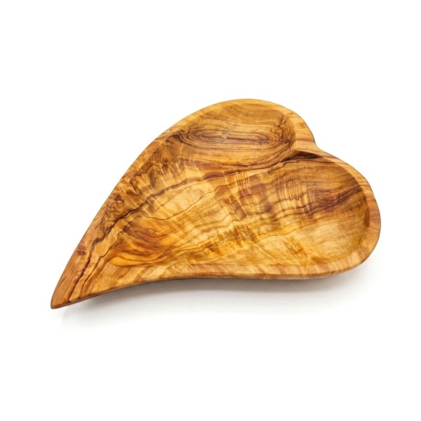 Budawi® Olivenholzschale Herz 16 Cm Schale Dekoschale Herzschale Ablage Brett-image