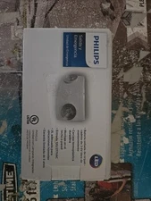 Philips 2-Light Thermoplastic Wall or Ceiling Mount LED White Emergency Fixture 