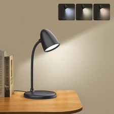 LED Desk Lamp for Home Office,3 Light Colors,Table Lamp,Dimmable L33-Black