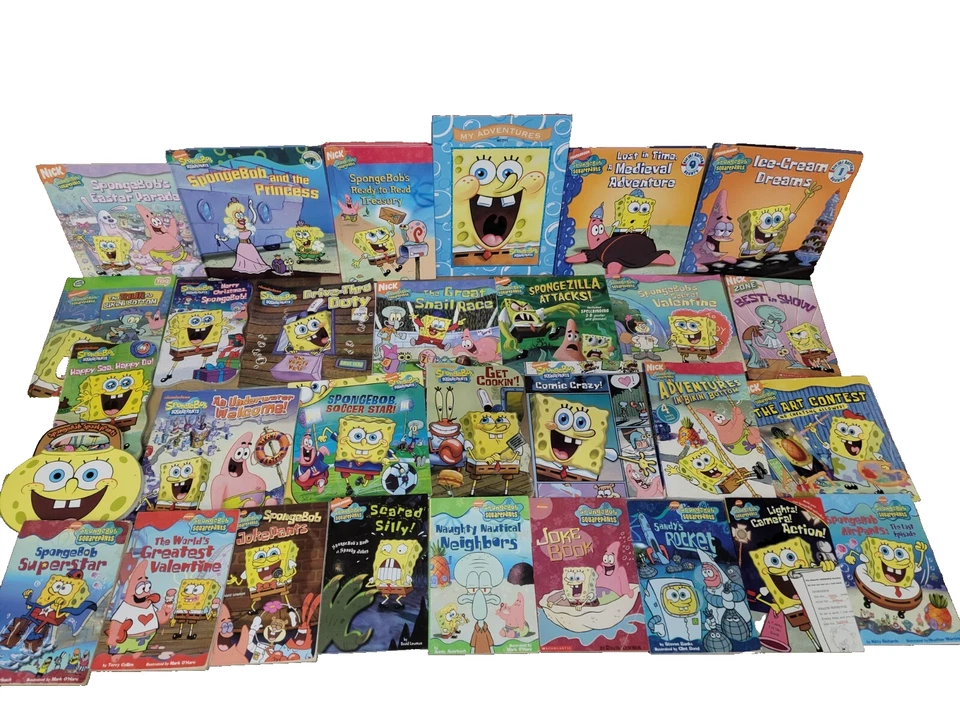 Lot of 10 Spongebob SquarePants Learn to Read TV NICKELODEON Books MIX UNSORTED - Image 3 of 3