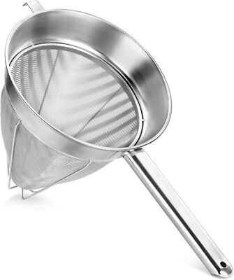#ad #ad New Star Foodservice 38057 Stainless Steel Reinforced Bouillon Strainer 10 Inch $56.99