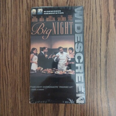 Big Night VHS Minnie Driver / Stanley Tucci  Widescreen New