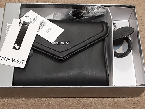 NINE WEST Zane SLG Crossbody Purse/Handbag BLACK MULTI NWT - Picture 2 of 12