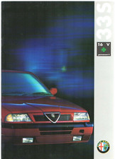 Alfa Romeo 33 1.7 16v S Quadrifoglio Permanente 4 1991-1992 Brochure Mercato Regno Unito