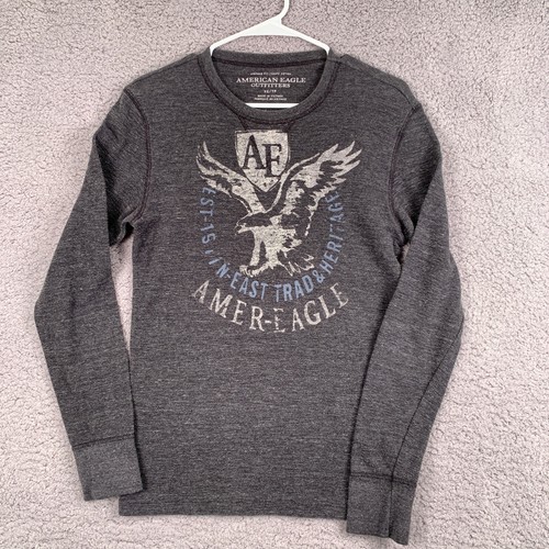 Long Sleeve Thermal Shirt Waffle Tee 