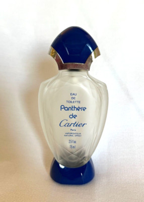 Vintage Panthere de Cartier Eau de Toilette EMPTY perfume spray 2.5 0z bottle