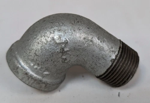 (LOT OF 4) 3/4" Galvanized 90° Street Elbow