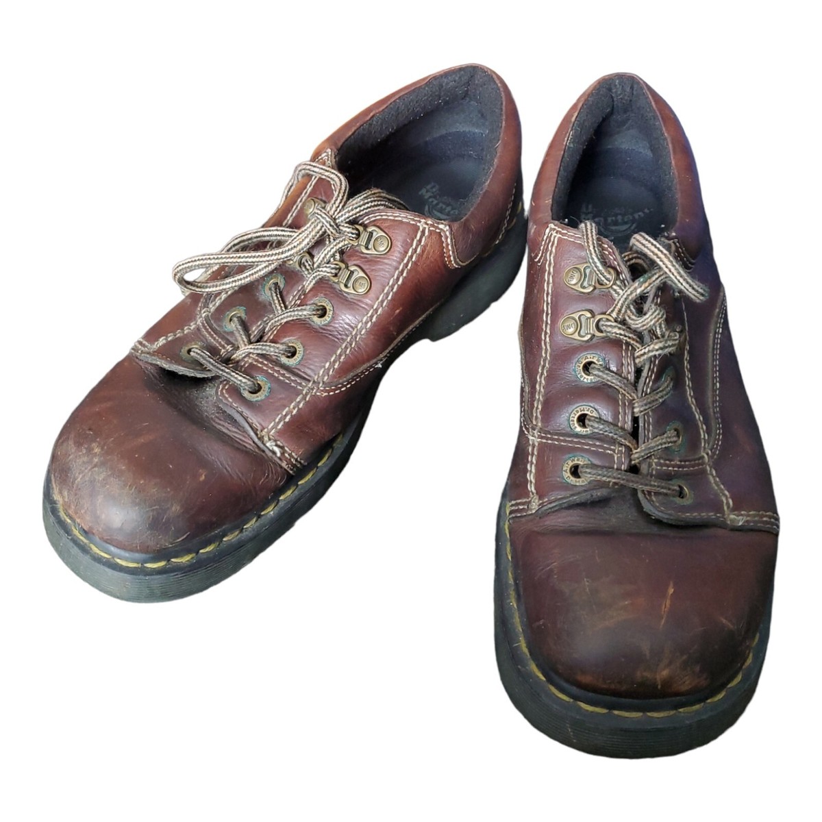 Dr Martens Men's 8A47 Brown Leather Lace Up Chunky Oxford