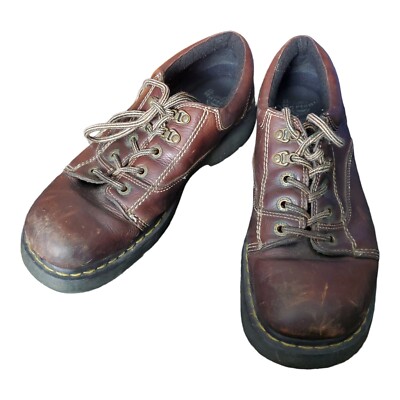 Dr Martens Men's 8A47 Brown Leather Lace Up Chunky Oxford Shoes