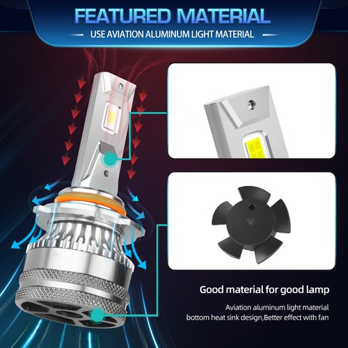 For GMC Sierra 1500 2007-2013 LED Headlight Bulbs High Low Fog Light White V15QC - Bild 6 von 17