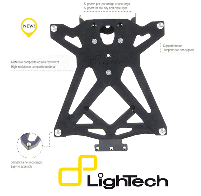 EVOTECH PORTATARGA RECLINABILE YAMAHA FZ6 FAZER 2004-2011 TAIL TIDY