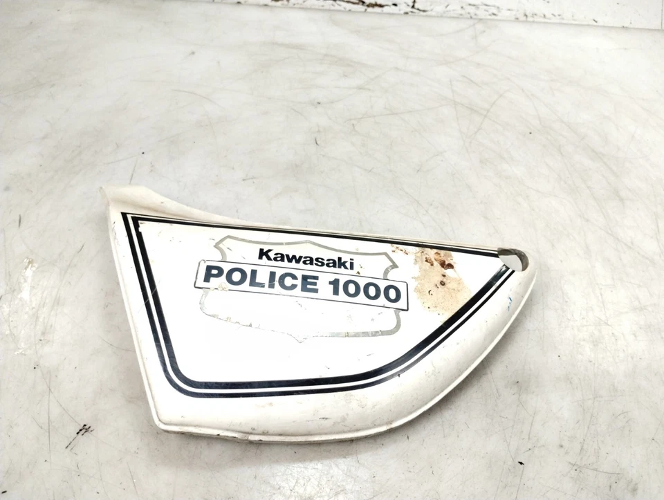 1988 川崎 KZ1000 P KZ1000-P 警察左侧盖板白色 — 第 2/4 张图片