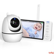 Baby Video Monitor with 5-inch 720p Screen Temperature Detection, Crying Al...