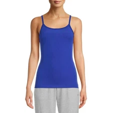 NO BOUNDARIES JUNIOR’S BLUE RIB CAMI TOP BLUE GLASS L(11-13) NWT [AJ]