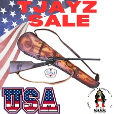 TJAYZ AMERICAN GENUINE LEATHER WESTERN CASE RIFLE COVER SCABBARD SHOTGUN SLEEVE