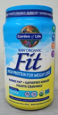 Garden of Life Raw Organic Fit Vegan Protein Powder 20 Svgs - Vanilla, BB 5/26