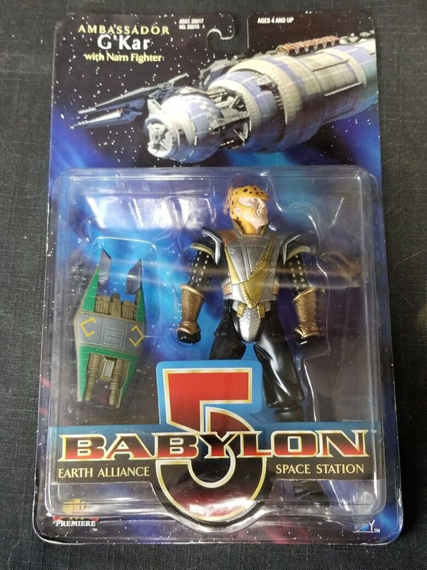 Babylon 5 Space Station Earth Alliance Ambassador G’Kar W/ Narn Fighter