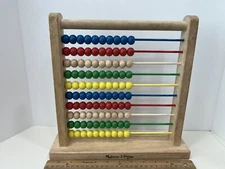 Melissa & Doug Abacus Classic Wooden Educational Counting Toy With 100 Beads