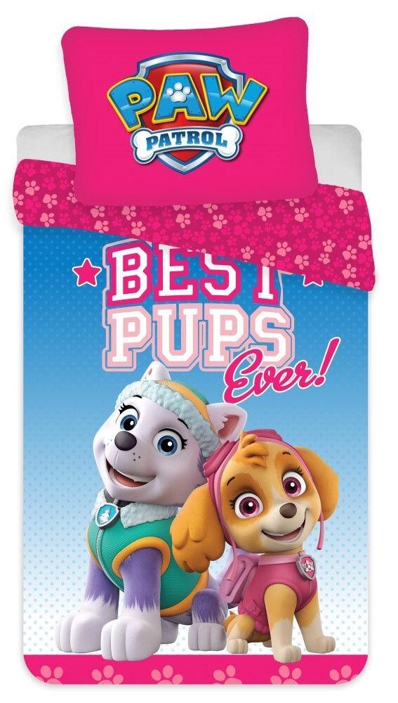 Paw Patrol Toddler Size Duvet Cover Set 100 x 135 cm 100% COTTON Everest & Skye
