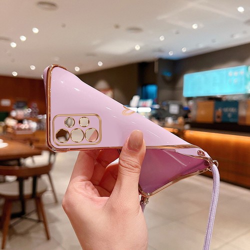 Plating Silicone Soft Heart Case Cover For Samsung S25 S24 S23 Ultra S22 S21 A17 - Picture 3 of 18
