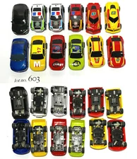 12 pc. Micro-Scalextric England H.O. Scale 12v + 6v Slot Car LOT #603 All Nice!
