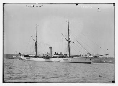 8'' x 10'' Photo 1913 HIRONDELLE the steam yacht of Albert I, Prince of Monaco