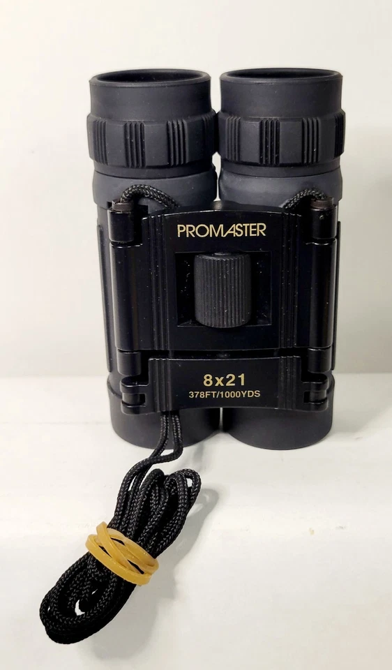 Promaster 8x21 Compact Roof Prism BINOCULAR 378 ft / 1000 yds Comes With Bag - Image 2 of 4