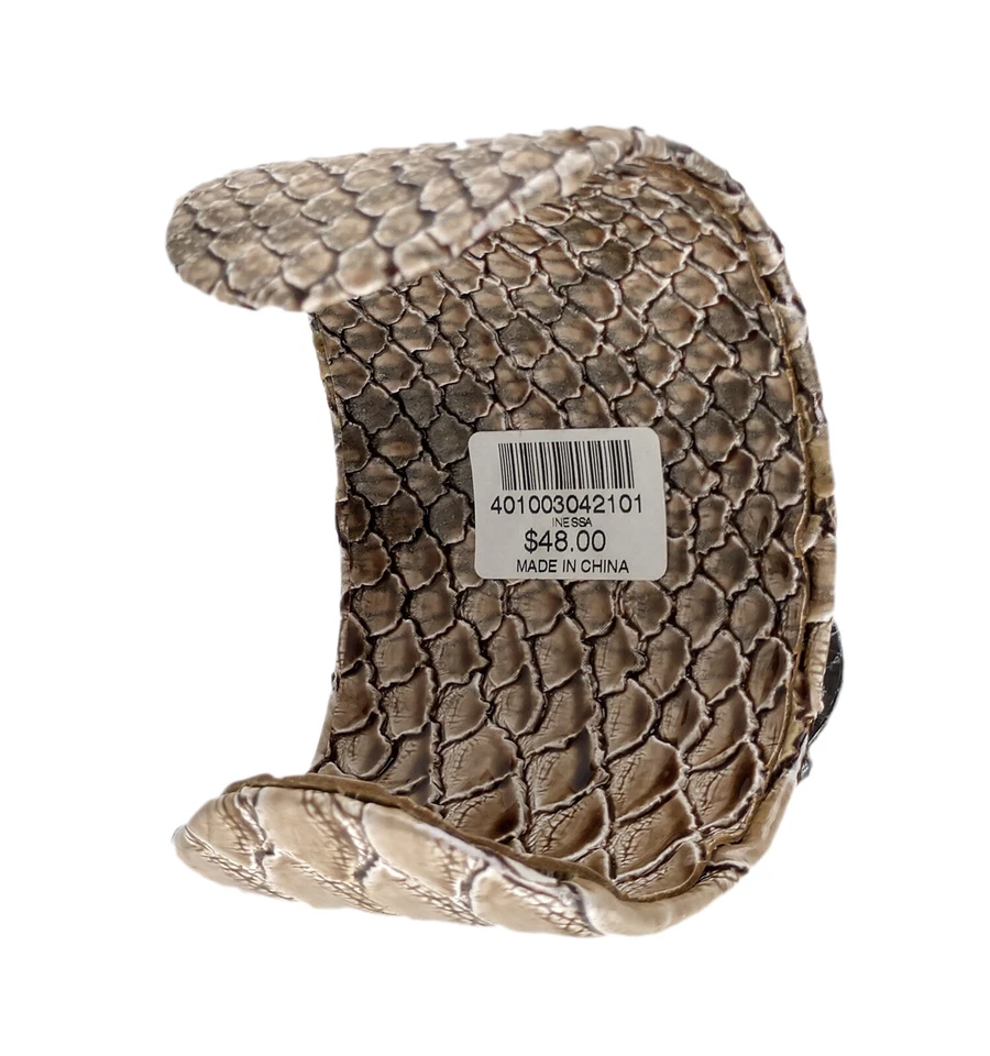 Huge Wide Statement Large Sea Shell Bangle Arm Cuff Inessa Bracelet NWT $48 - Image 4 of 4