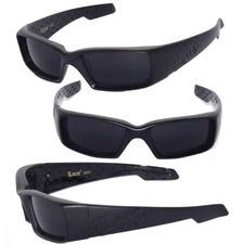 Locs Men Cholo OC Style Motorcycle Biker Shade Sunglasses [Matte Black LC66]