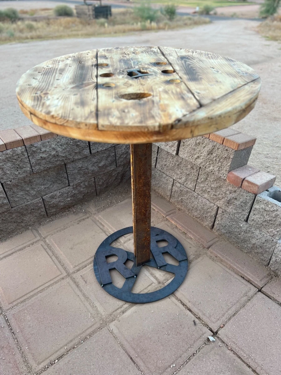 rustic farmhouse coffee table upcycled wood and railroad beam