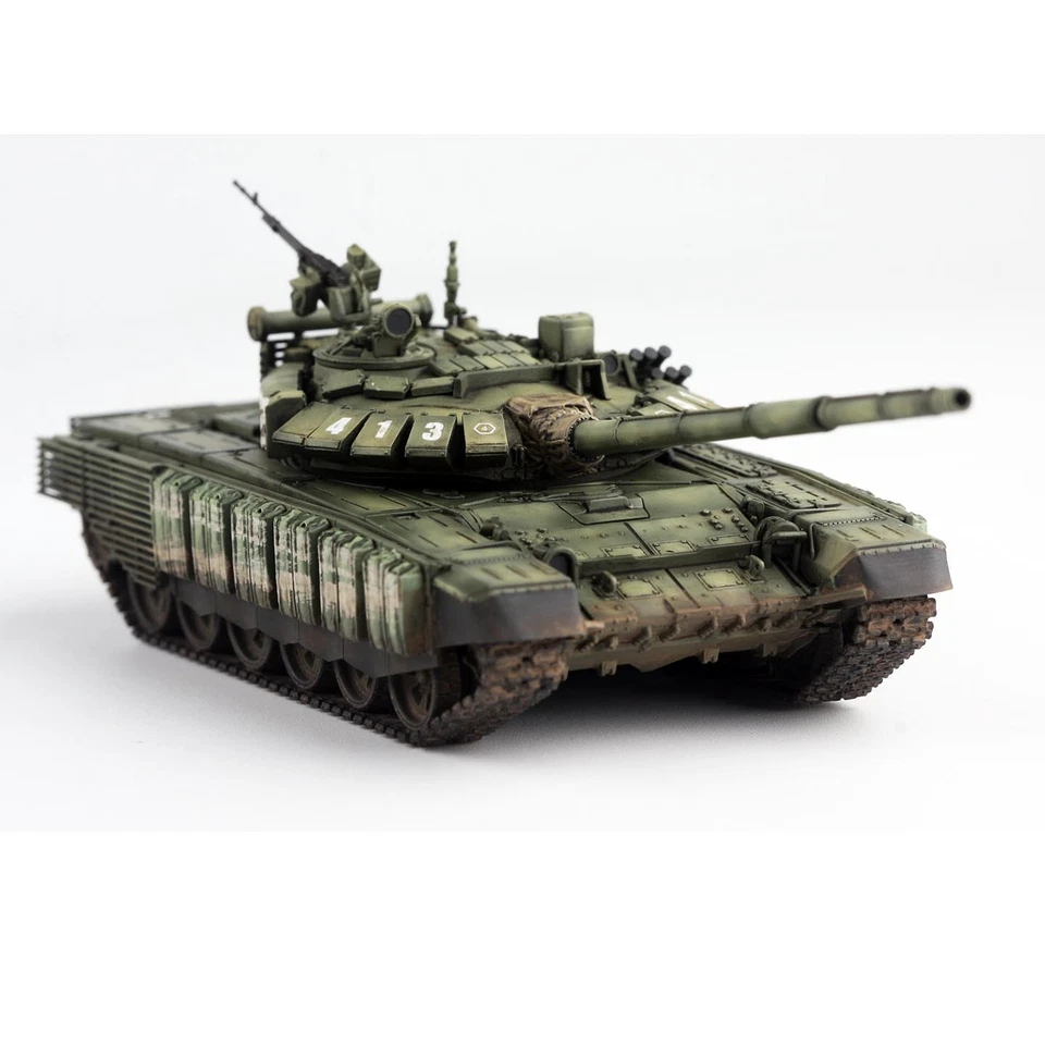 Hardened 1/72 Russian T-72B3M Main Battle Tank No. 413 Painted Finished Model - Image 2 of 4