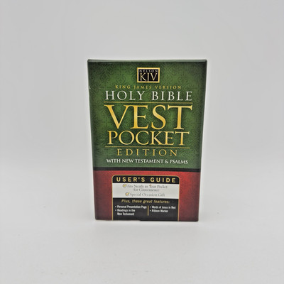 KJV VEST Pocket New Testament with Psalms, Thomas Nelson Publishers Red Letter