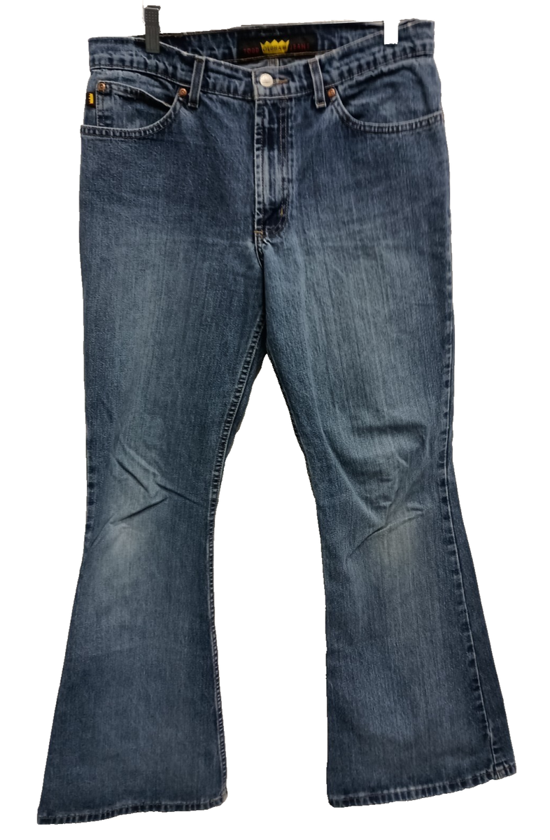 Vintage Todd Oldham Bootcut Jeans Womens Size 11 Blue Denim BOHO