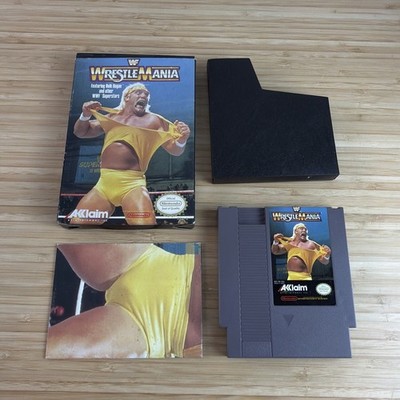 WWF WrestleMania (NES) 1989 MISSING MANUAL + Poster | Hulk Hogan