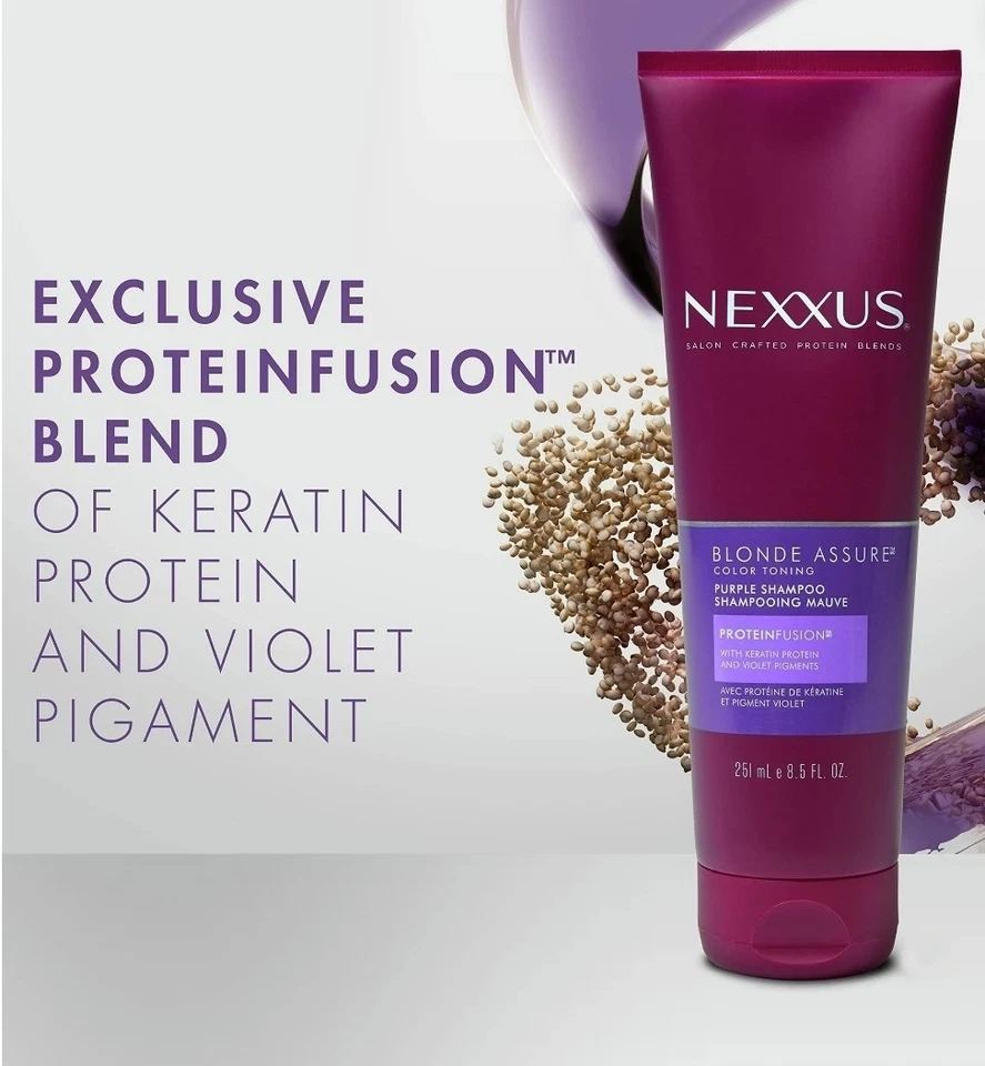 Nexxus Blonde Assure Color Toning Purple Shampoo & Conditioner Duo Set 8.5 oz - Image 2 of 2