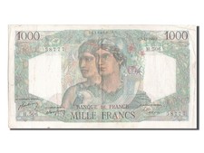 Geldschein, Frankreich, 1000 Francs, 1 000 F 1945-1950 ''Minerve et Hercule''