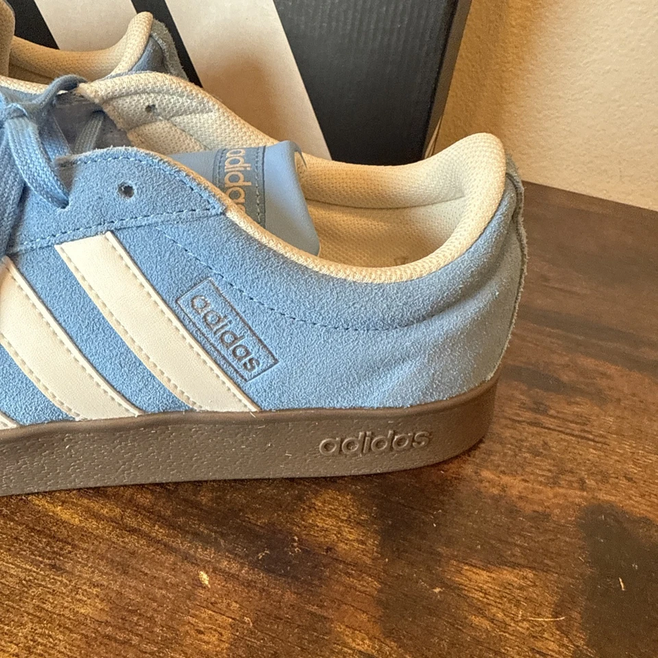 Adidas VL Court 2.0 Men’s Running Shoe – Size 9, Blue Suede, Athletic Sneaker - Image 3 of 4