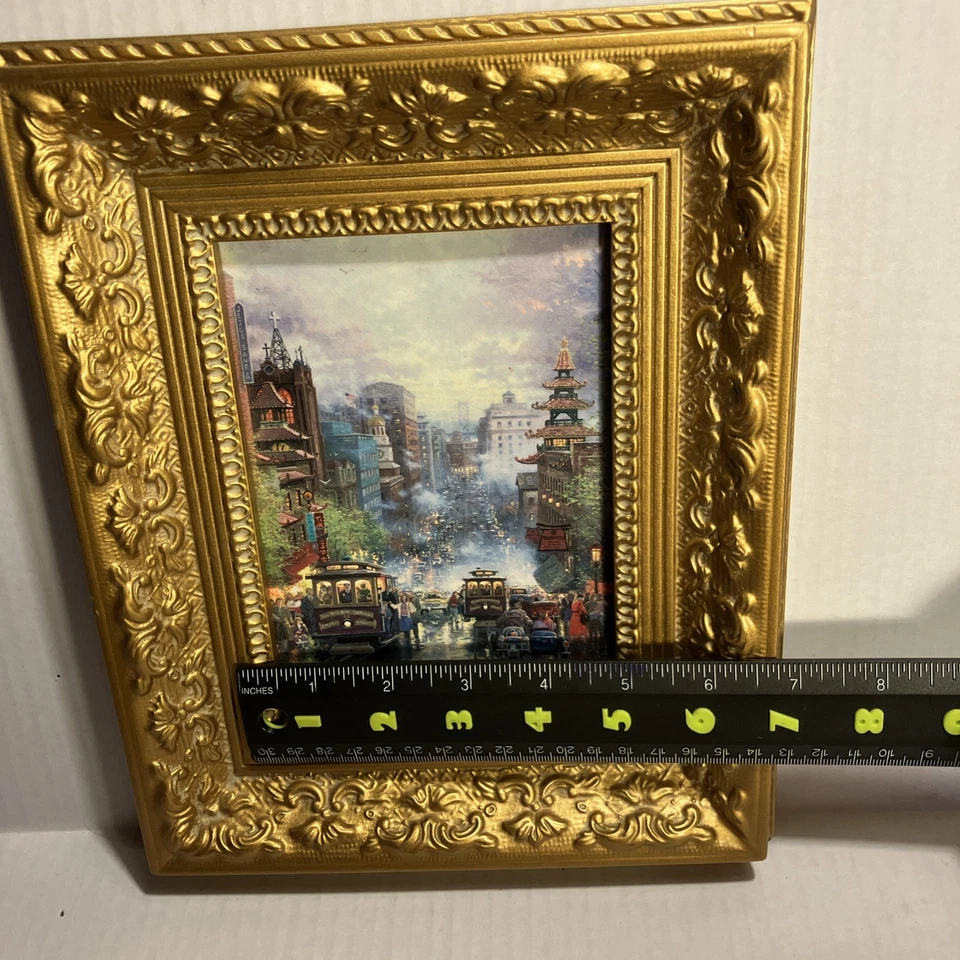 Thomas Kincaid “San Francisco A View Down California Street From Knob Hill” 9X11 Foto 4 de 4