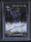 2024 Topps Chrome Junior Caminero Auto Autograph RC Rookie