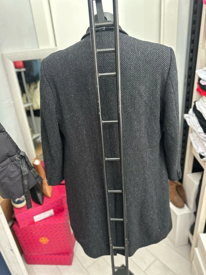 Abrigo de lana Holden usado para hombre talla 50 negro LLV1683 Foto 3 de 4