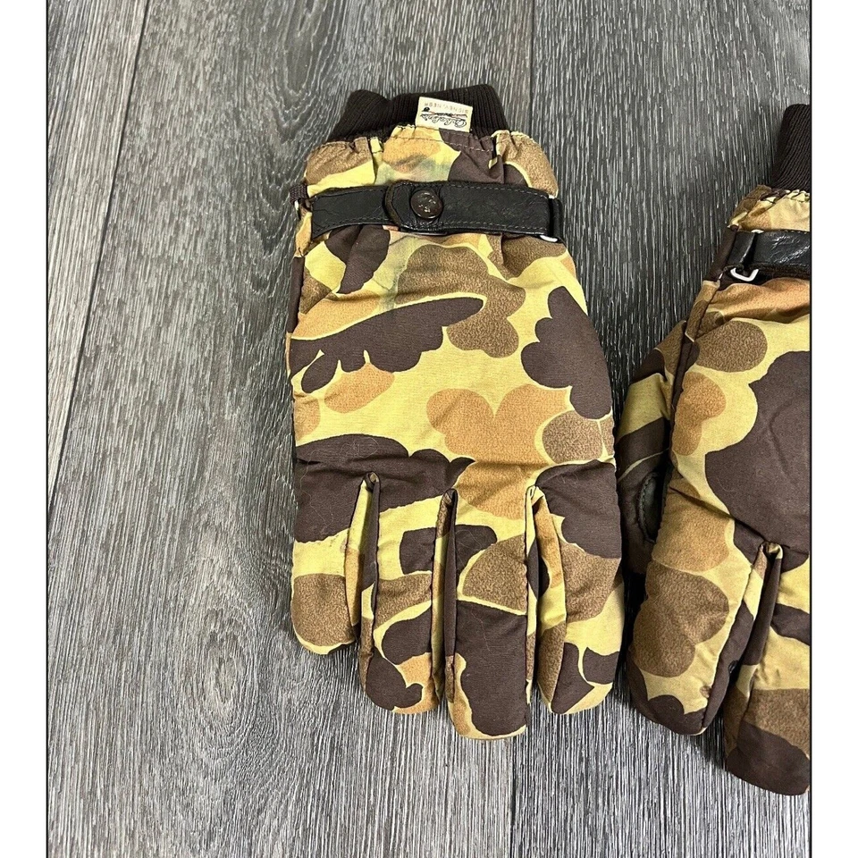 Guantes Cabelas GoreTex De Colección Para Hombres Medianos Pato Camuflaje Cuero Agarre Caza Caza Foto 2 de 4