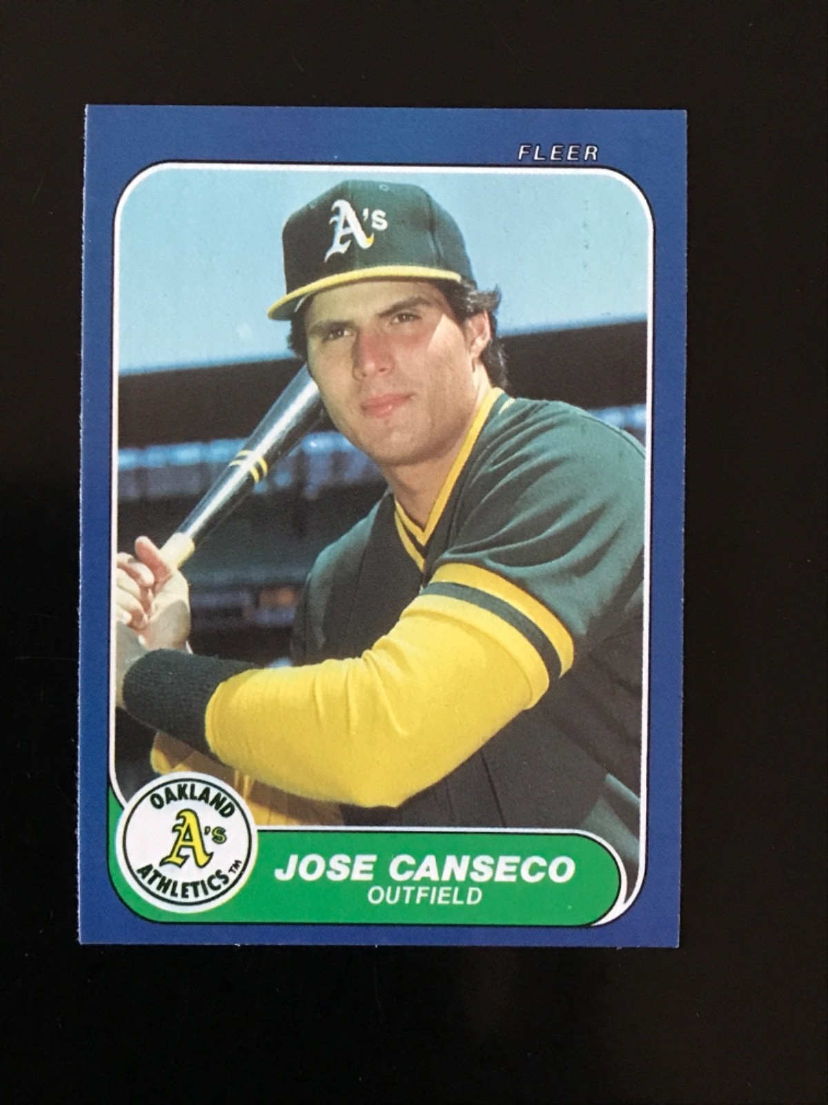 1986 Fleer Update Jose Canseco RC #U-20 Oakland Athletics NMMT