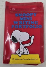 Vintage Snoopy Mini Writing Portfolio Paper p...
