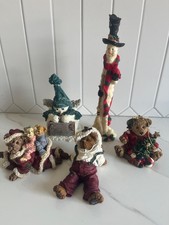 Vintage Lot of 5 Boyds Bears And Friends Whoa-Here Goes Kurt A Adler Figurines