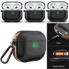 Shockproof Earphone Earbud Protective Case Cover Keychain Clip For AirPods 3