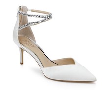 Women's Jewel Badgley Mischka Emmi Evening Pumps Ivory Satin