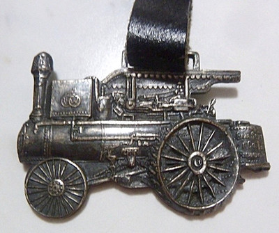 Gaar Scott & o. Richmond Indiana Watch Fob  The Tiger Line Threshing Machine
